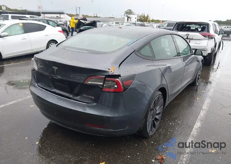 2021 Tesla Model 3 Performance Dual Motor All-Wheel Drive from USA, damaged, VIN 5YJ3E1EC7MF088804
